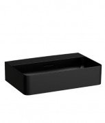 Раковина для ванної Laufen Val 45х38 см без отворів під змішувач кераміка матовий чорний H8122807161091