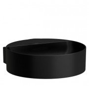 Міні-раковина для ванної Laufen Val 40х42,5 см без отворів із шліфованим низом кераміка чорний матовий H8132817161121