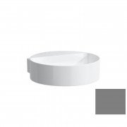 Міні-раковина для ванної Laufen Val 40х42,5 см без отворів із шліфованим низом кераміка графіт матовий H8132817581121