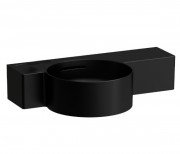 Міні-раковина для ванної Laufen Val 55х31,5 см без отворів підрізається кераміка чорний матовий H8152837168131