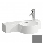 Міні-раковина для ванної Laufen Val 55х31,5 см з 1 отвором підрізається кераміка графіт матовий H8152847588121