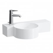 Міні-раковина для ванної Laufen Val 55х31,5 см з 1 отвором та полицею праворуч кераміка білий H8152830001131