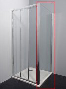 Душевая боковая стенка Kolpa San Luna TSV 80/K 3D,TVZ 80х185 см профиль серебро/прозрачное стекло 560100