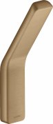Гачок для ванної кімнати Hansgrohe Axor Universal Softsquare одинарний шліфована бронза 42801140