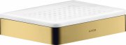 Мыльница для ванной Hansgrohe Axor Universal Softsquare металл/керамика полированное золото 42803990