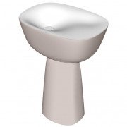 Раковина для ванної Kolpa San Milo 70x51 см окремо стояча з сифоном Kerrock пісочний/білий 561700