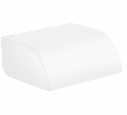 Тримач для туалетного паперу Hansgrohe Axor Universal Circular із кришкою матовий білий 42858700