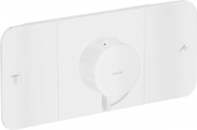 Термостат прихованого монтажу Hansgrohe Axor One 2 споживача матовий білий 45712700