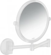 Дзеркало косметичне Hansgrohe Axor Universal Circular настінний матовий білий 42849700