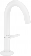 Змішувач для раковини Hansgrohe Axor One одноважільний з донним клапаном Push-Open матовий білий 48010700