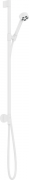 Ручний душ на штанзі Hansgrohe Axor One 75 мм 1 режим EcoSmart матовий білий 48791700