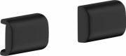 Декоративная накладка для рейлинга Hansgrohe Axor Universal Softsquare матовый черный 42871670
