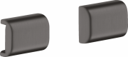 Декоративна накладка для рейлінгу Hansgrohe Axor Universal Softsquare шліфований чорний хром 42871340