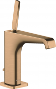 Змішувач для раковини Hansgrohe Axor Citterio E із донним клапаном шліфована бронза 36100140