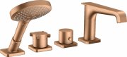 Термостат на борт ванны Hansgrohe Axor Citterio E на 4 отверстия шлифованная бронза 36411140
