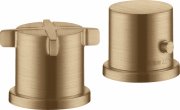 Термостат на борт ванни Hansgrohe Axor Citterio E на 2 отвори шліфована бронза 36412140
