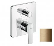 Змішувач прихованого монтажу Hansgrohe Axor Citterio E із вбудованою захисною комбінацією EN1717 шліфована бронза 36457140