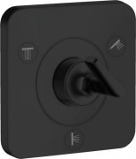 Запірний/перемикач вентиля прихованого монтажу Hansgrohe Axor Citterio E Trio/Quattro матовий чорний 36772670