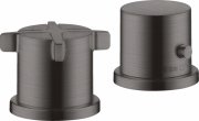 Термостат на борт ванни Hansgrohe Axor Citterio E на 2 отвори шліфований чорний хром 36412340