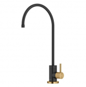Кран для фильтрованной воды Kraus Purita однорычажный матовая латунь/матовый черный FF-100BBMB