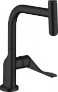 Смеситель для кухни Hansgrohe Axor Citterio Select 230 однорычажный с выдвижной лейкой черный матовый 39861670
