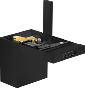 Смеситель для биде Hansgrohe Axor MyEdition без панели с донным клапаном матовый черный 47212670