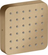 Лейка для верхнего душа Hansgrohe Axor Citterio E 120х120 мм 1-режимная шлифованная бронза 36822140