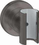 Держатель ручного душа Hansgrohe Axor Citterio круглый металл шлифованный черный хром 39525340