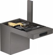 Смеситель для биде Hansgrohe Axor MyEdition без панели с донным клапаном шлифованный черный хром 47212340