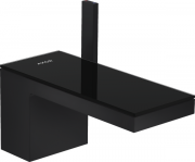 Змішувач для раковини Hansgrohe Axor MyEdition із донним клапаном Push-Open матовий чорний/чорне скло 47010670