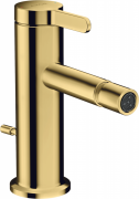 Смеситель для биде Hansgrohe Axor One однорычажный с донным клапаном полированное золото 48210990