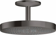 Верхний душ Hansgrohe Axor One Ø280 мм 1 режим с потолочным подсоединением шлифованный черный хром 48493340
