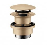 Донный клапан для раковины и биде Hansgrohe Axor Push-Open шлифованная бронза 51300140