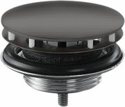 Донный клапан для раковины Hansgrohe Axor незапираемый шлифованный черный хром 51301340