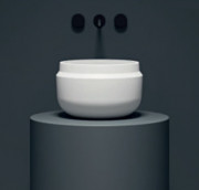 Раковина для ванной Kolpa San Boul Ø40 см накладная Kerrock белый 591590