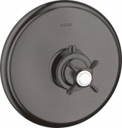 Термостат прихованого монтажу Hansgrohe Axor Montreux HighFlow одновентильний чорний шліфований хром 16815340