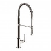 Смеситель для кухни Hansgrohe Axor Montreux Semi-Pro Eco с выдвижной лейкой нержавеющая сталь 16585800
