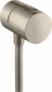 Шланговое подсоединение Hansgrohe Axor Uno Stop с запорным вентилем шлифованный никель 38882820