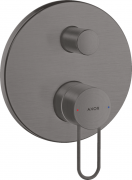 Змішувач для душу прихованого монтажу Hansgrohe Axor Uno з вбудованою захисною комбінацією EN1717 чорний шліфований хром 38428340