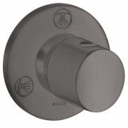 Запірний/перемикач вентиля прихованого монтажу Hansgrohe Axor Uno Trio/Quattro шліфований чорний хром 38933340