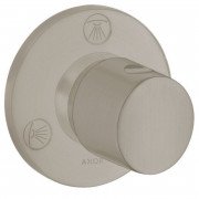 Запорный/переключающий вентиль скрытого монтажа Hansgrohe Axor Uno Trio/Quattro шлифованный никель 38933820