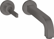 Смеситель для раковины Hansgrohe Axor Citterio настенный шлифованный черный хром 39113340