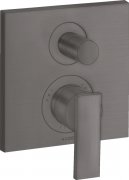 Змішувач для душу прихованого монтажу Hansgrohe Axor Citterio із вбудованою захисною комбінацією EN1717 шліфований чорний хром 39457340