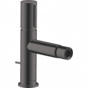 Змішувач для біде Hansgrohe Axor Uno з донним клапаном шліфований чорний хром 45210340