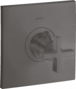 Термостат скрытого монтажа Hansgrohe Axor Citterio HighFlow шлифованный черный хром 39716340