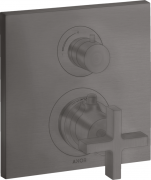 Термостат скрытого монтажа Hansgrohe Axor Citterio с запорным/переключающим вентилем шлифованный черный хром 39725340