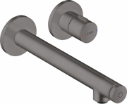 Змішувач для раковини Hansgrohe Axor Uno настінний шліфований чорний хром 45113340