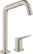 Смеситель для кухни Hansgrohe Citterio M Eco однорычажный на 2 отверстия нержавеющая сталь 34823800
