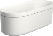 Ванна Hansgrohe Axor Suite Basins & Bathtub із штучного каменю SolidSurface 190х85 см білий/шліфований чорний хром 42005340
