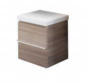 Шафка для ванної підлогова Laufen Case 46x38,5x50,5 см на коліщатках МДФ світлий дуб H4020510755191